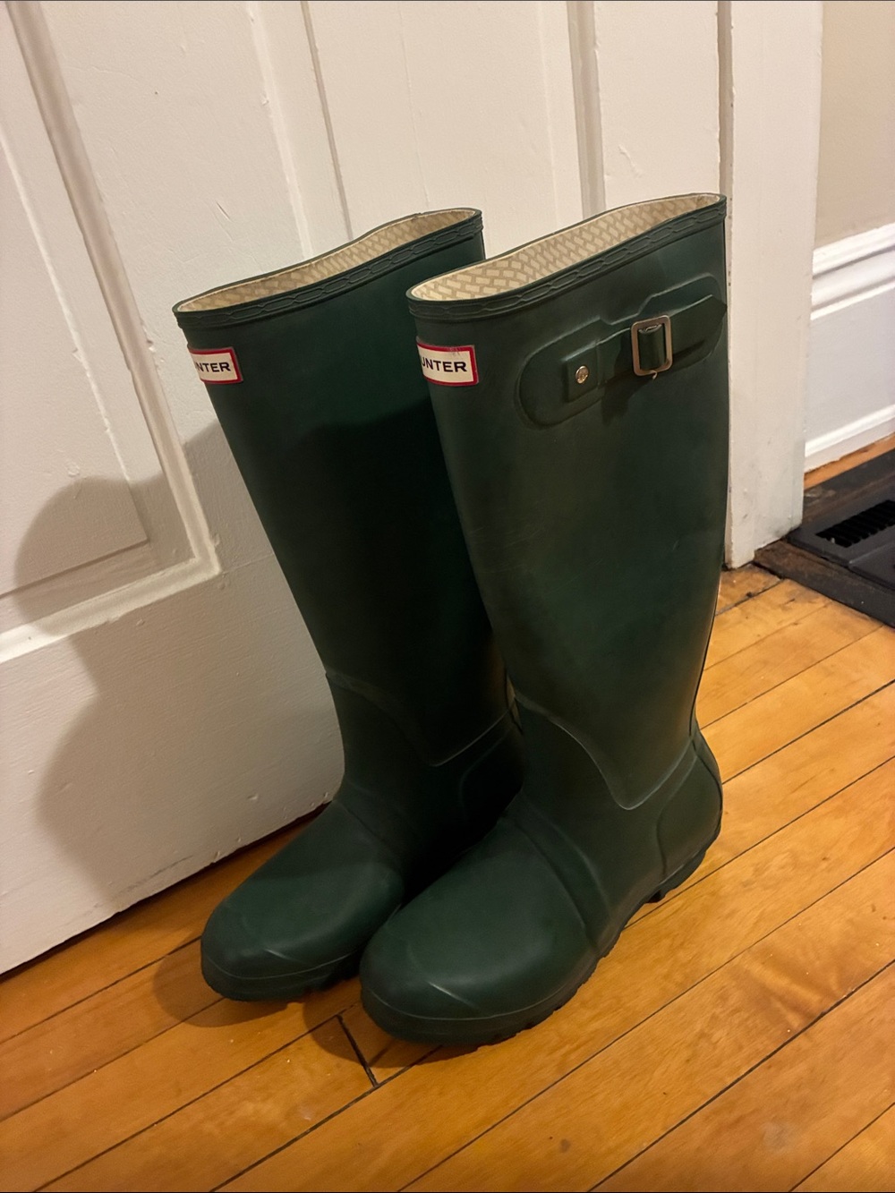 Hunter Dark Green Waterproof Tall Rain Boots